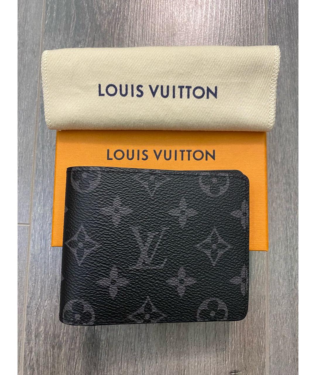 LOUIS VUITTON Черный кошелек, фото 9