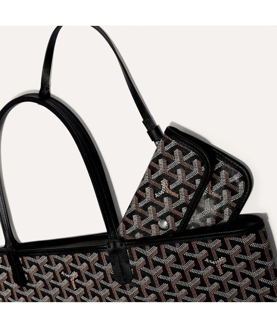 GOYARD Черная сумка тоут, фото 4