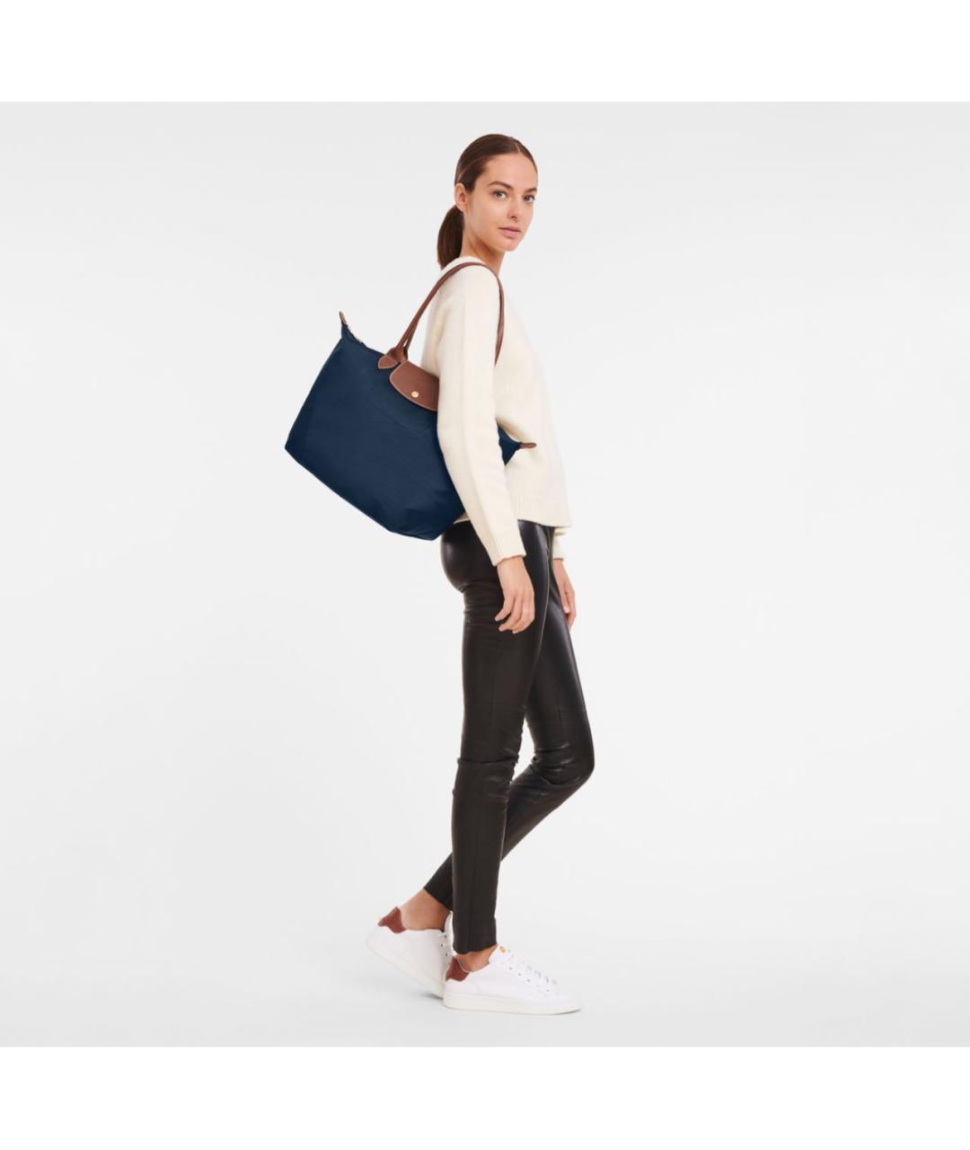 LONGCHAMP Темно-синяя сумка тоут, фото 6