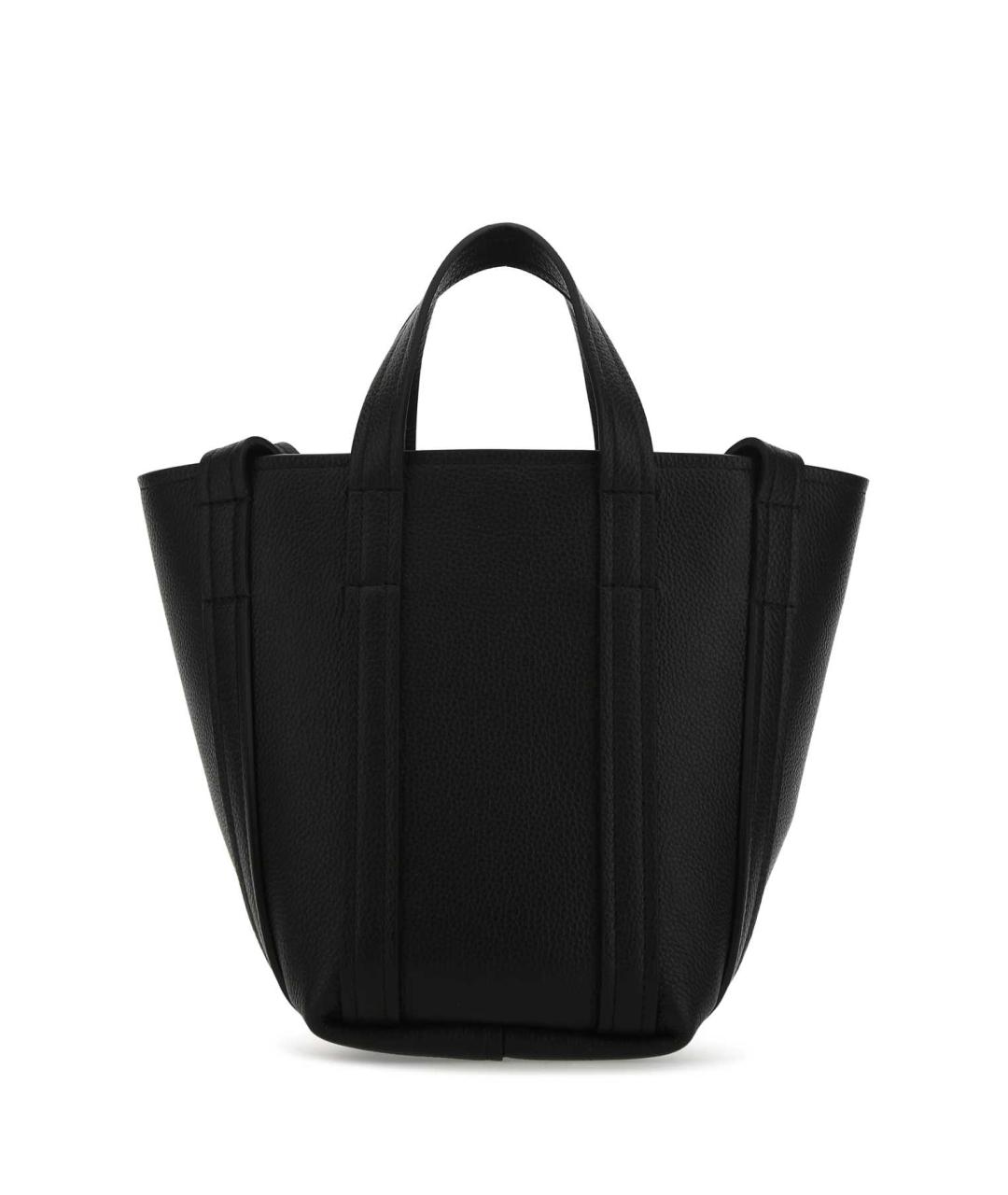 BALENCIAGA Черная кожаная сумка тоут, фото 3