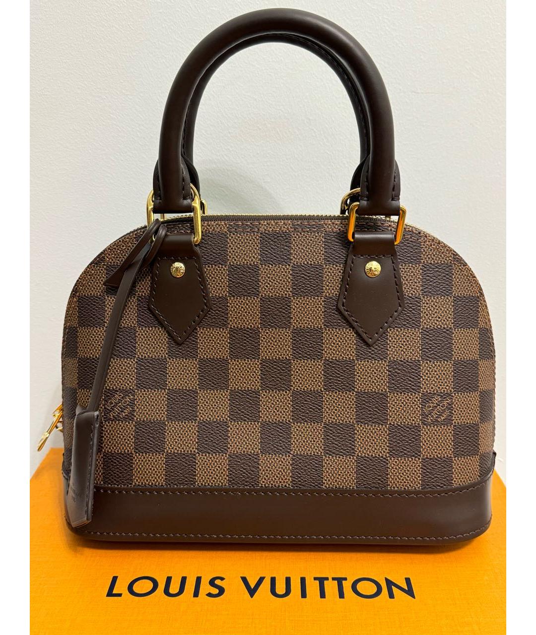 LOUIS VUITTON Коричневая сумка с короткими ручками, фото 9