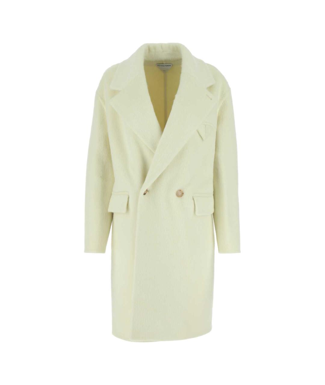 BOTTEGA VENETA Бежевое шерстяное пальто, фото 1