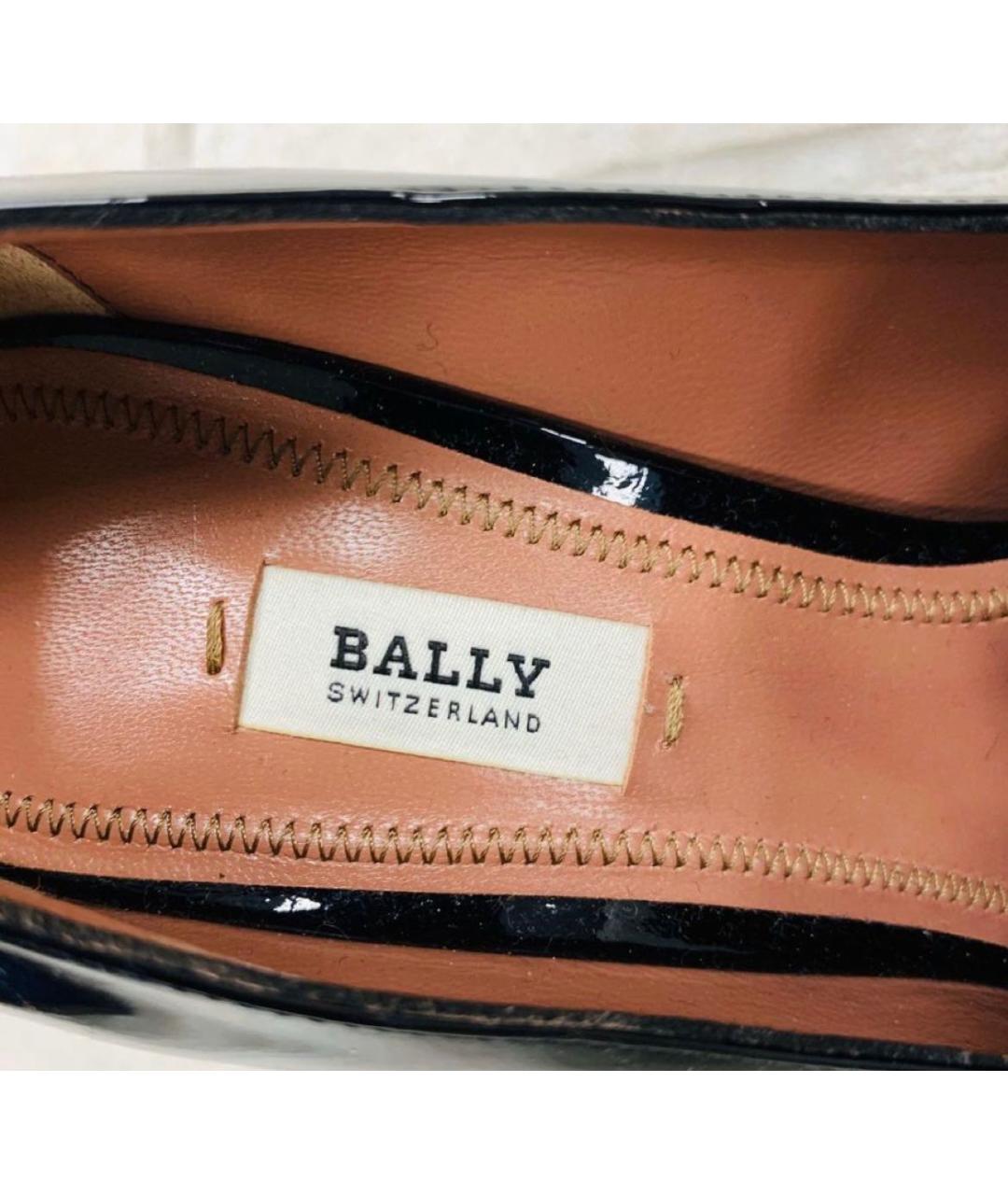 BALLY Черные туфли из лакированной кожи, фото 6