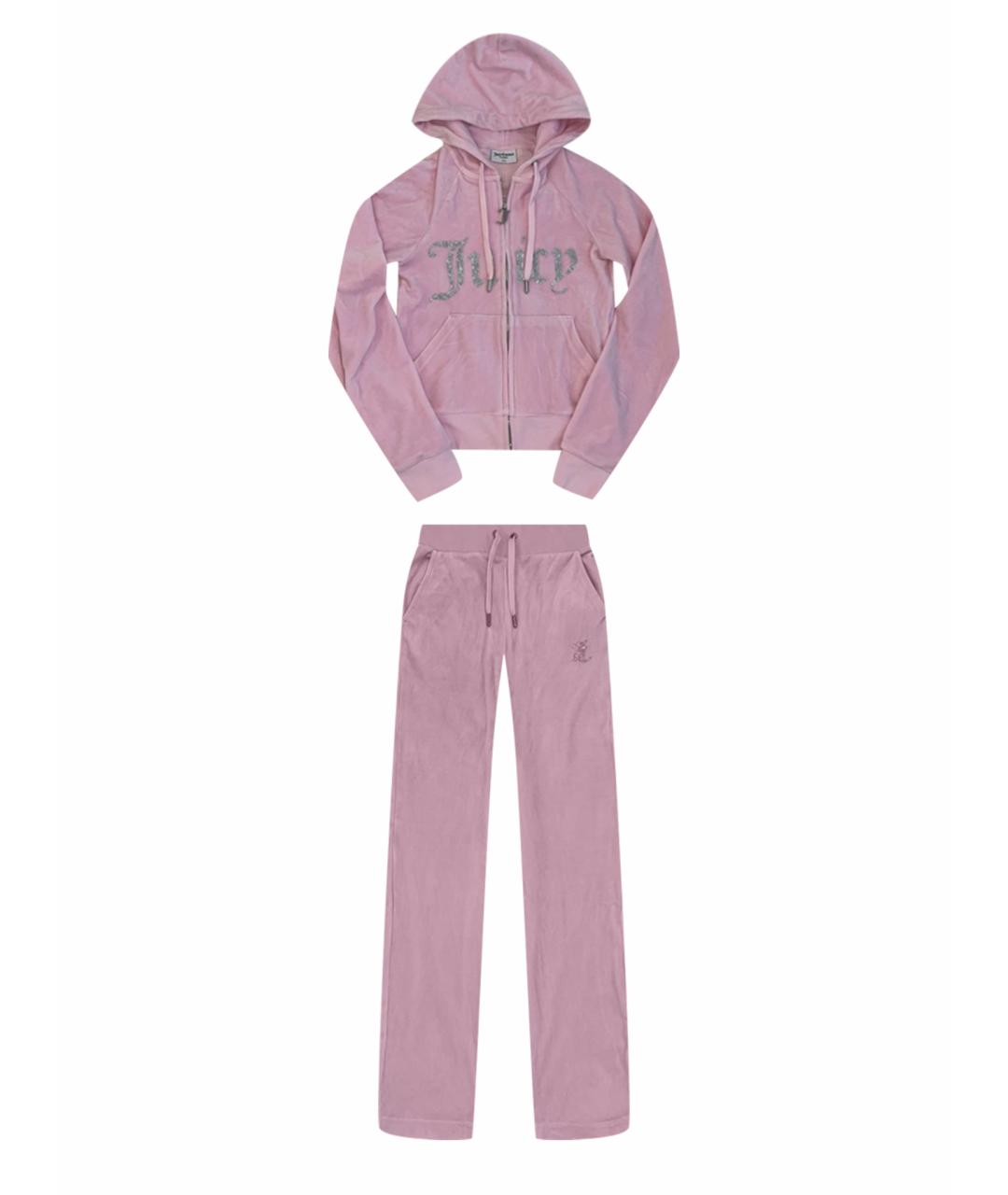 JUICY COUTURE Розовый полиэстеровый спортивные костюмы, фото 1