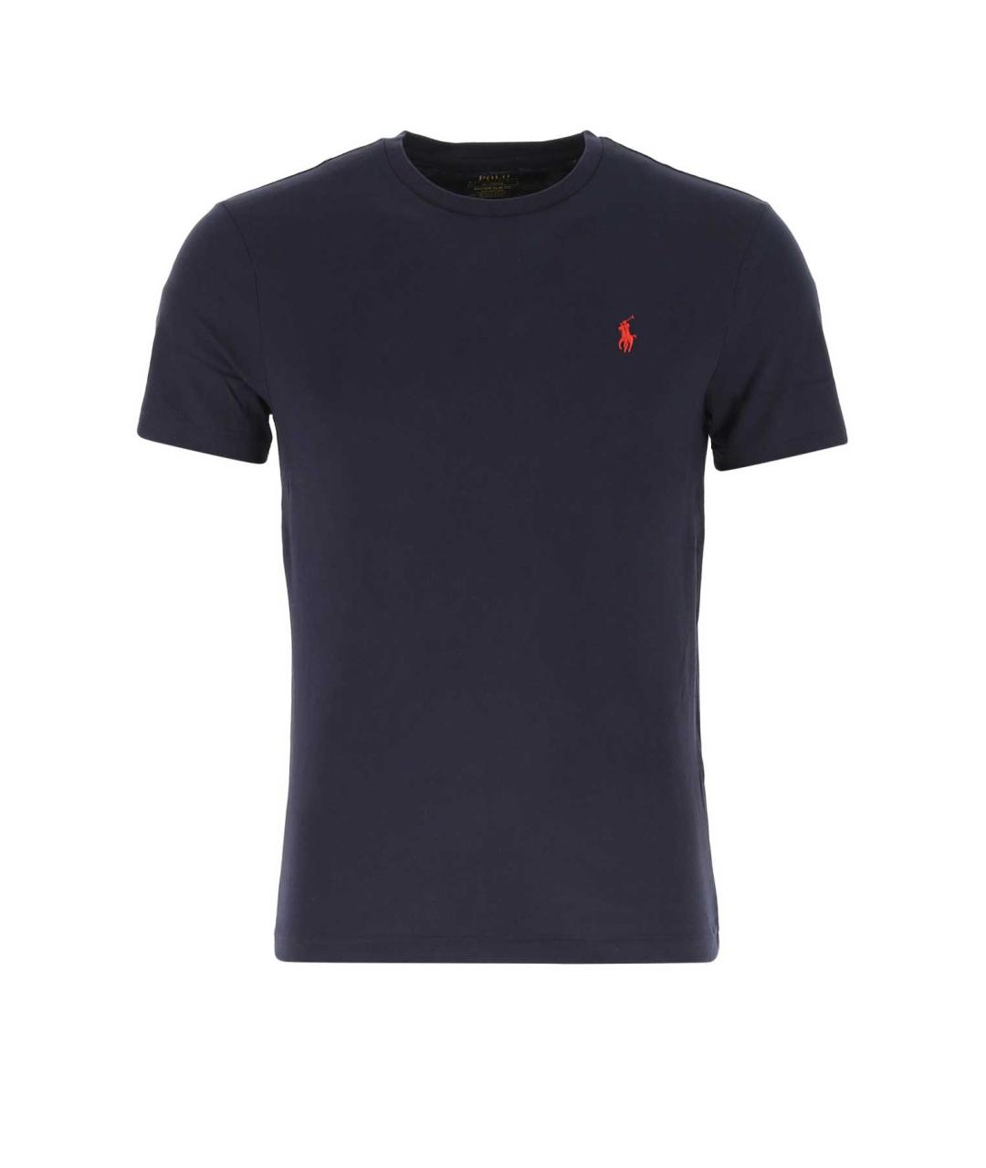 POLO RALPH LAUREN Синяя хлопковая футболка, фото 1