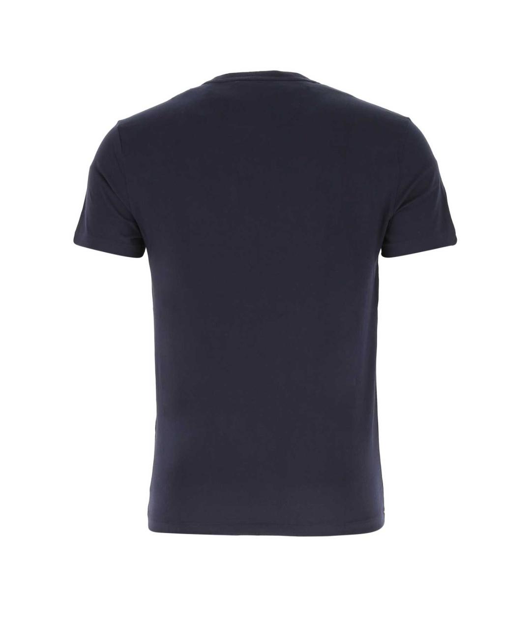 POLO RALPH LAUREN Синяя хлопковая футболка, фото 2