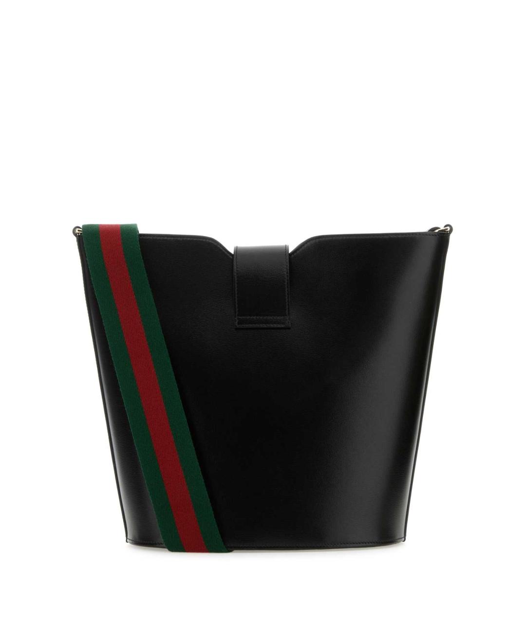 GUCCI Черная кожаная сумка через плечо, фото 3