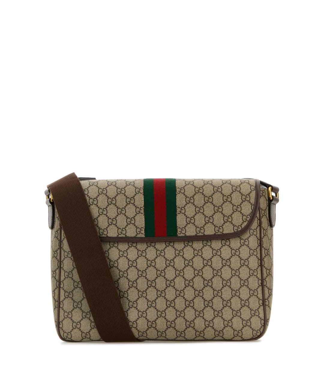 GUCCI Бежевая тканевая сумка на плечо, фото 3