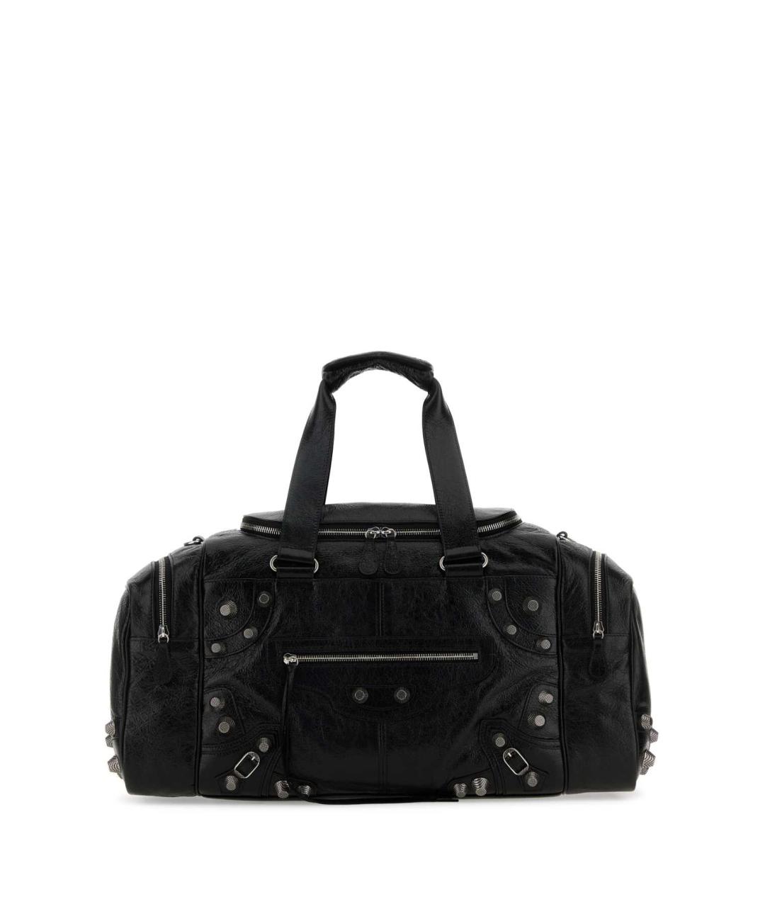 BALENCIAGA Черная кожаная дорожная/спортивная сумка, фото 1