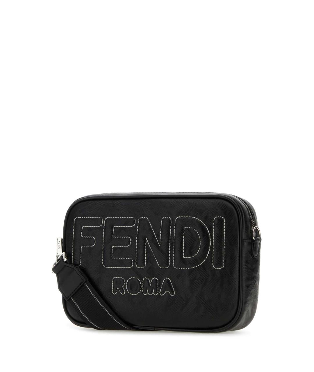 FENDI Черная кожаная сумка на плечо, фото 2