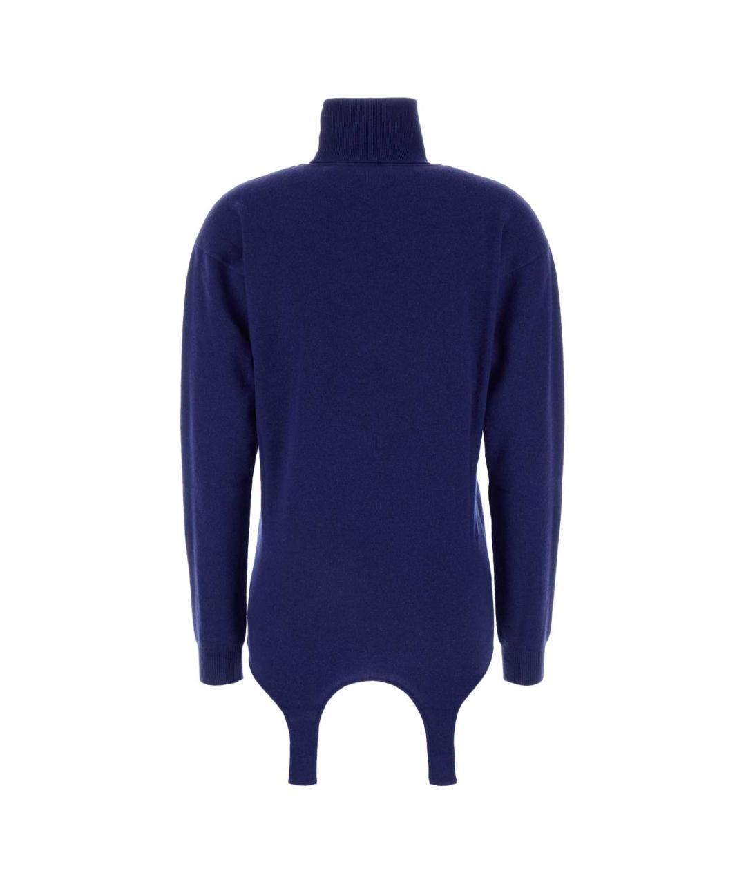SAINT LAURENT Синий кашемировый джемпер / свитер, фото 2