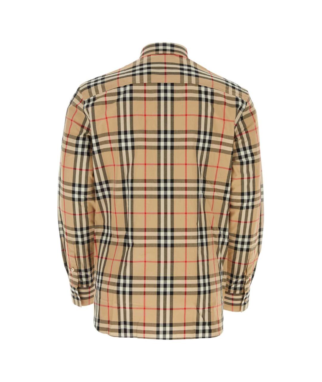 BURBERRY Бежевая хлопковая кэжуал рубашка, фото 2