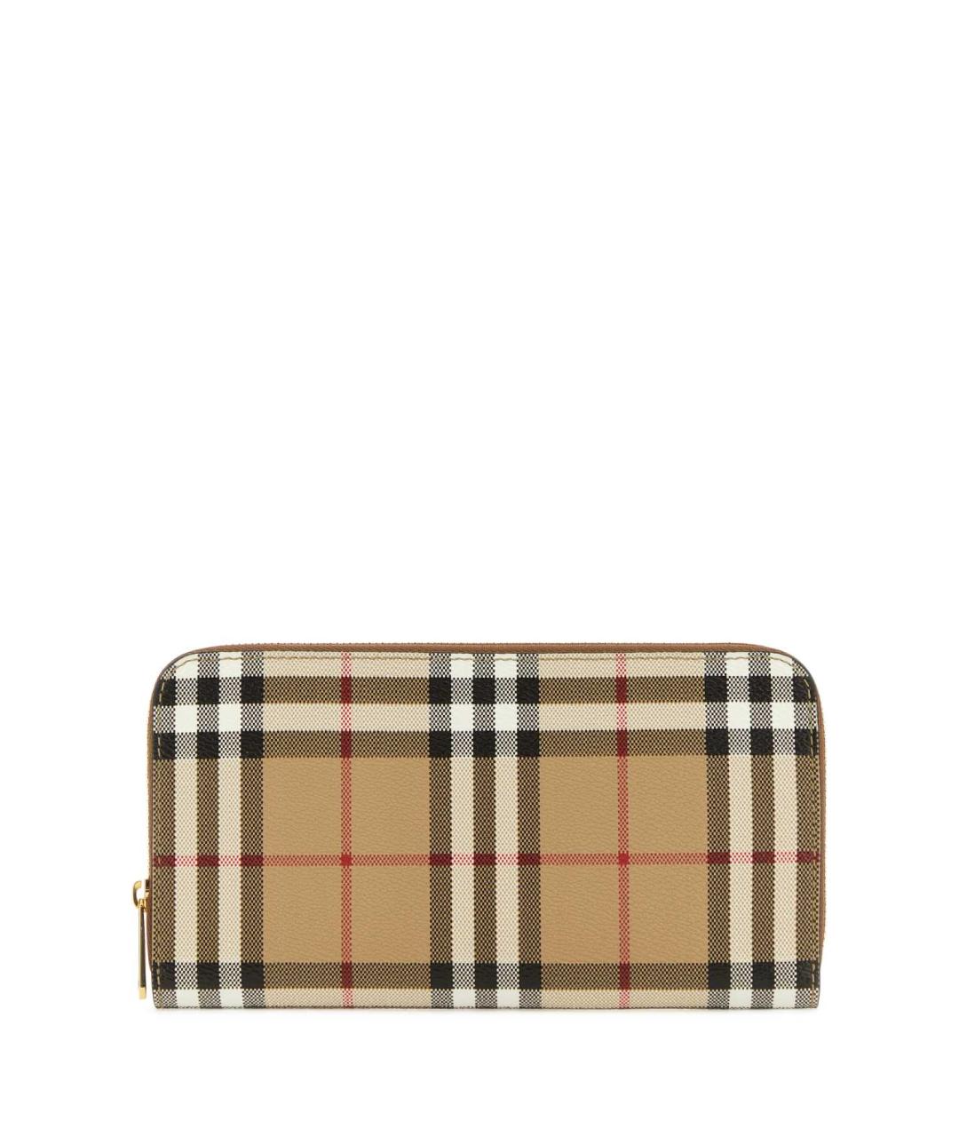 BURBERRY Бежевый полиуретановый кошелек, фото 1