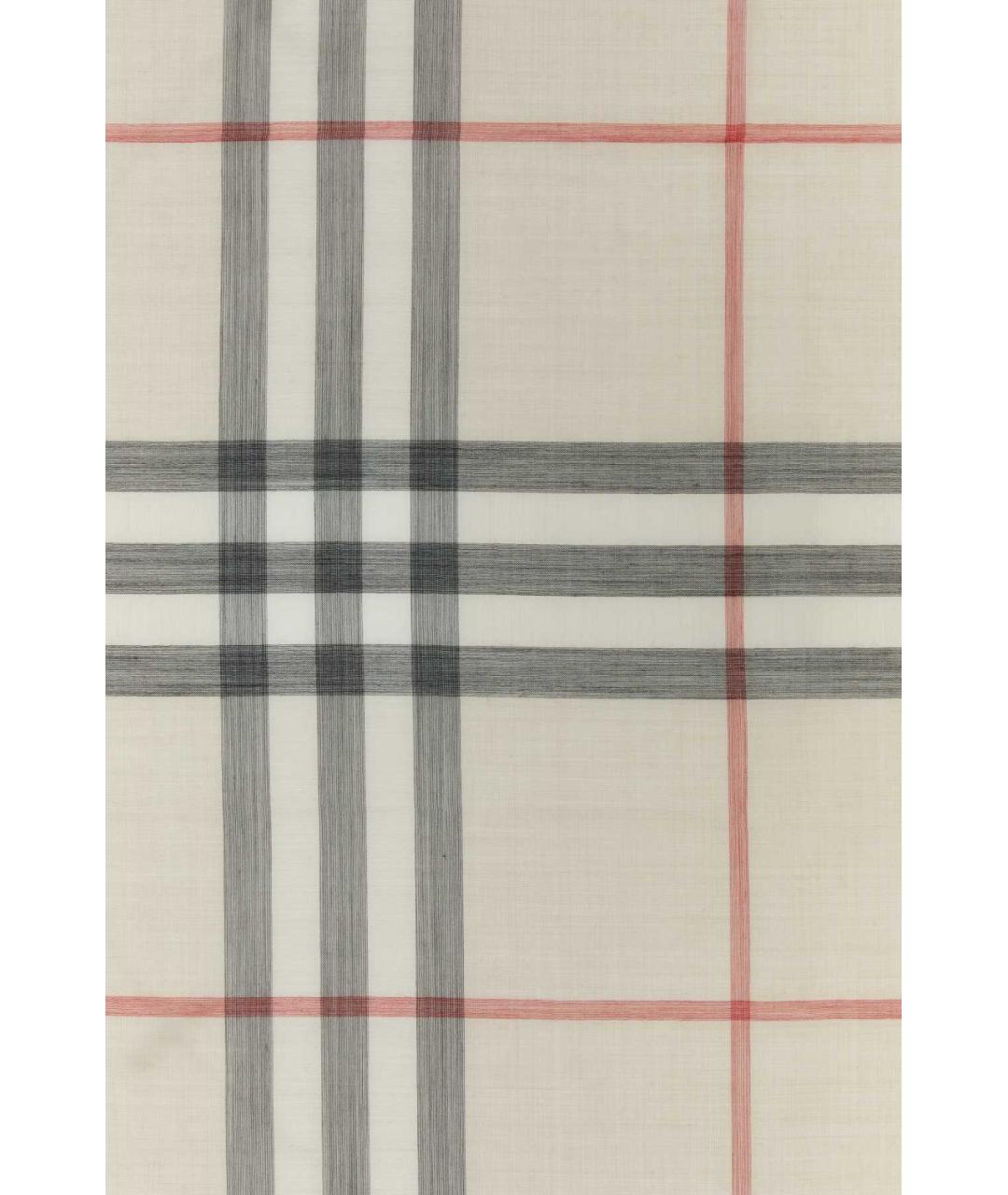 BURBERRY Бежевый шелковый шарф, фото 3