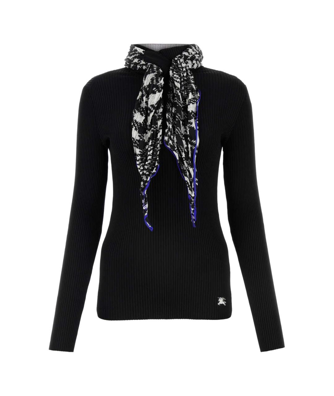 BURBERRY Черный вискозный джемпер / свитер, фото 1