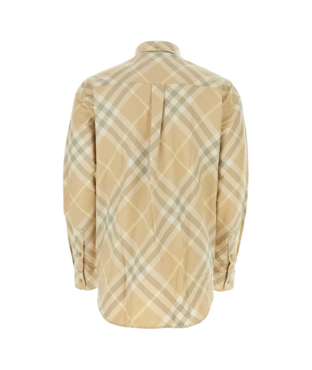 BURBERRY Бежевая хлопковая кэжуал рубашка, фото 2