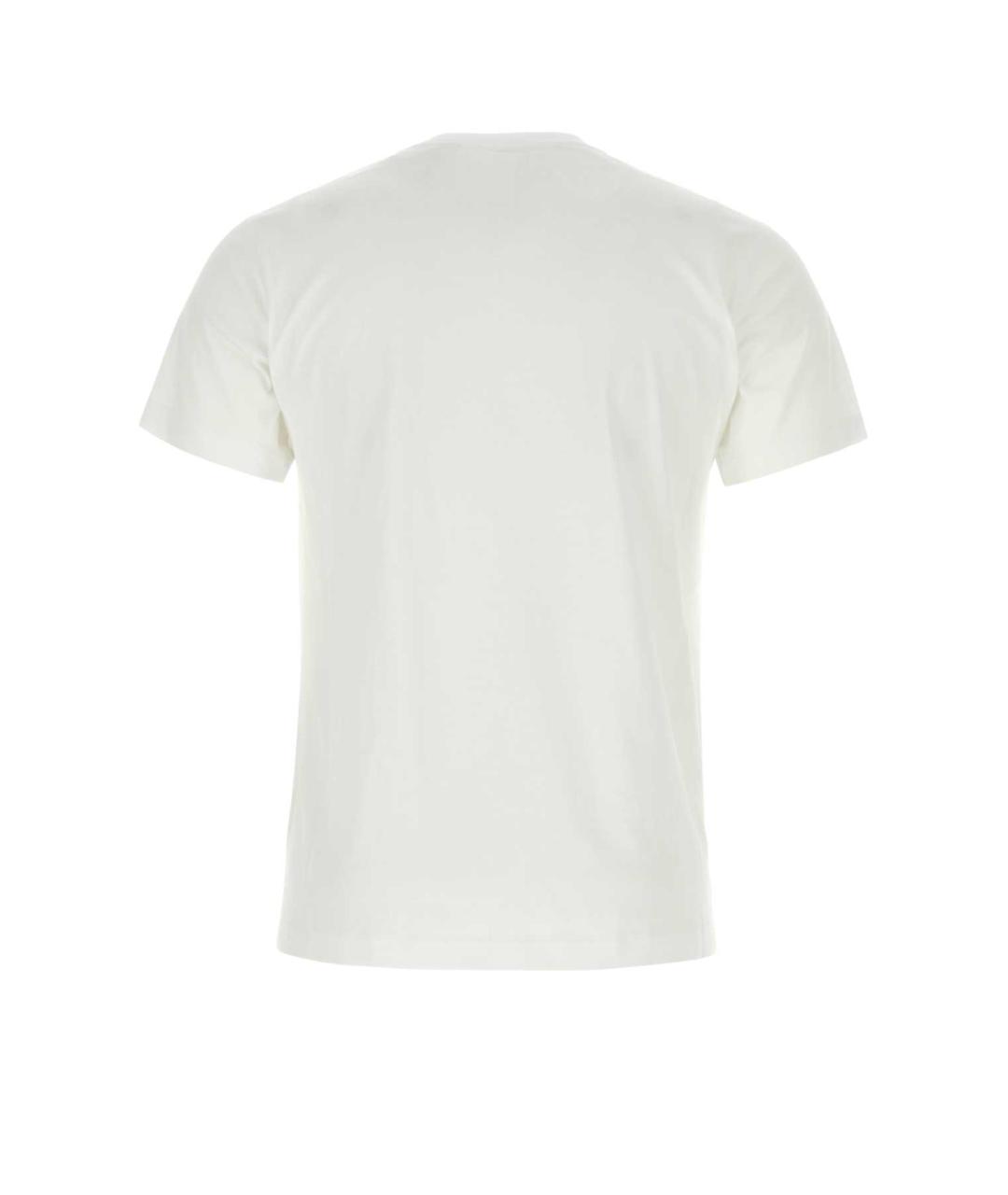 BURBERRY Белая хлопковая футболка, фото 2