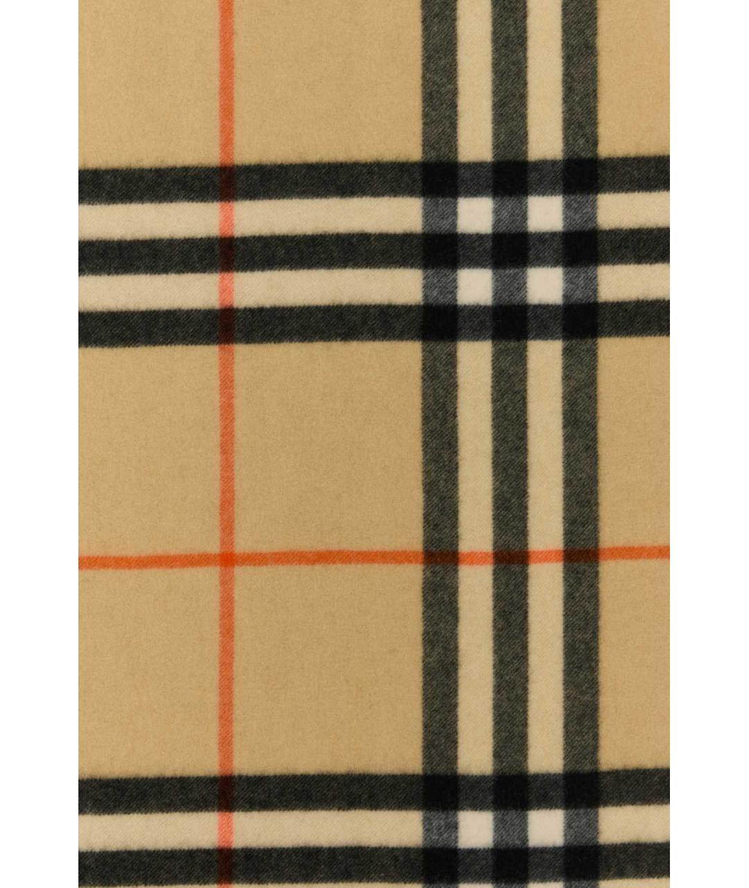 BURBERRY Бежевый кашемировый шарф, фото 3