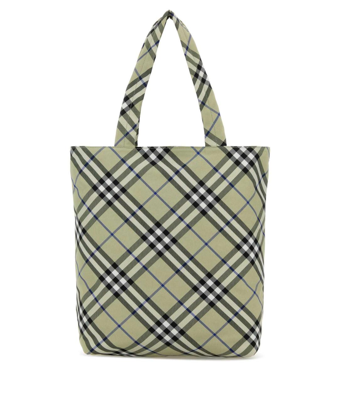 BURBERRY Зеленая синтетическая сумка тоут, фото 3