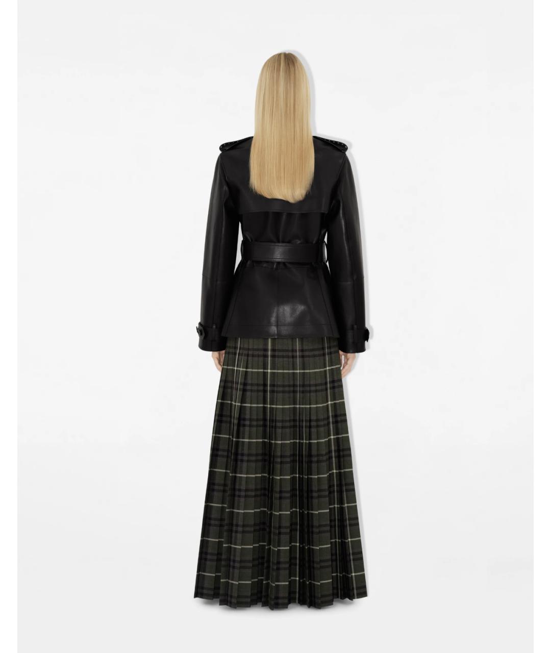BURBERRY Черная кожаная куртка, фото 6