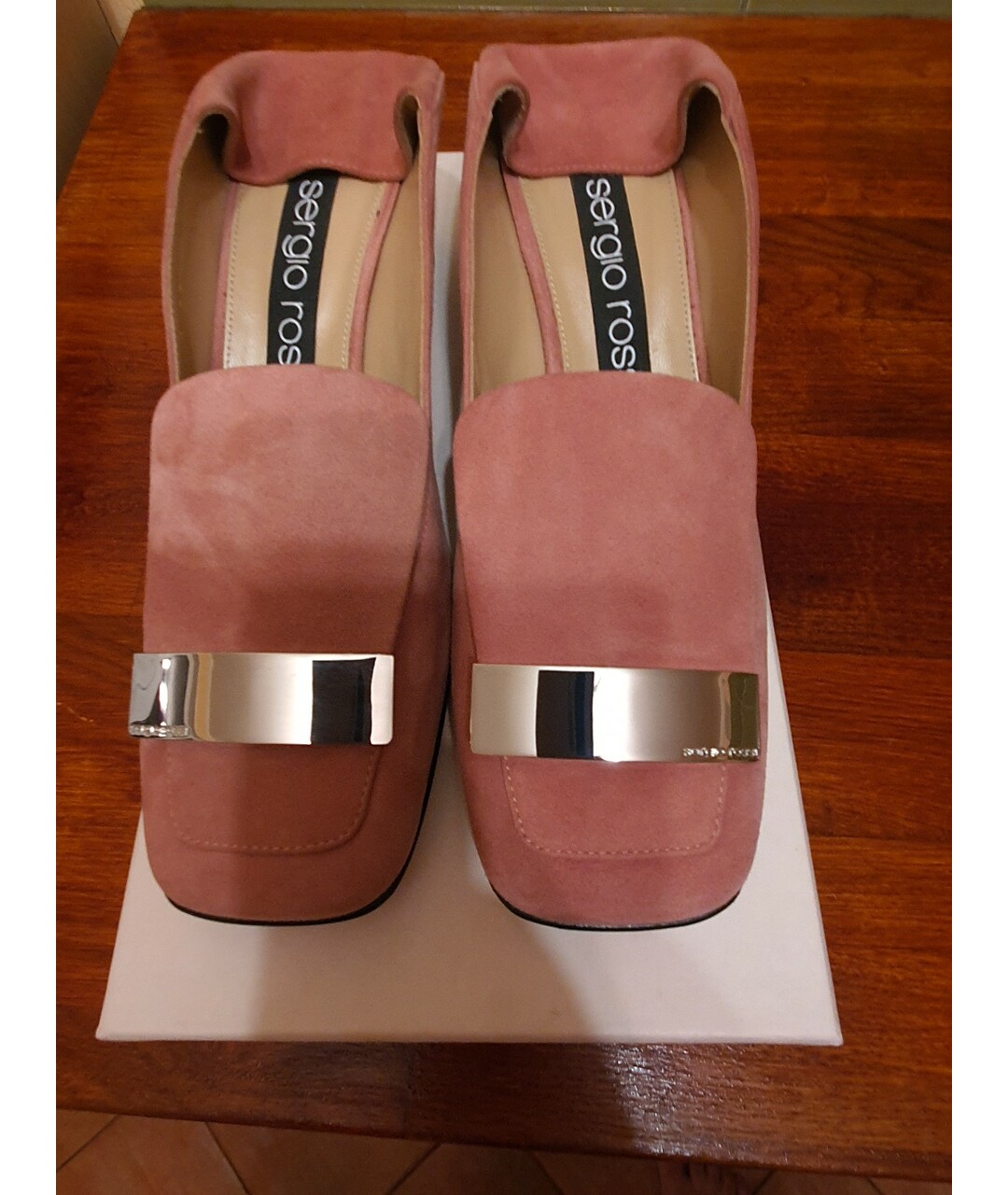 SERGIO ROSSI Розовые замшевые туфли, фото 2