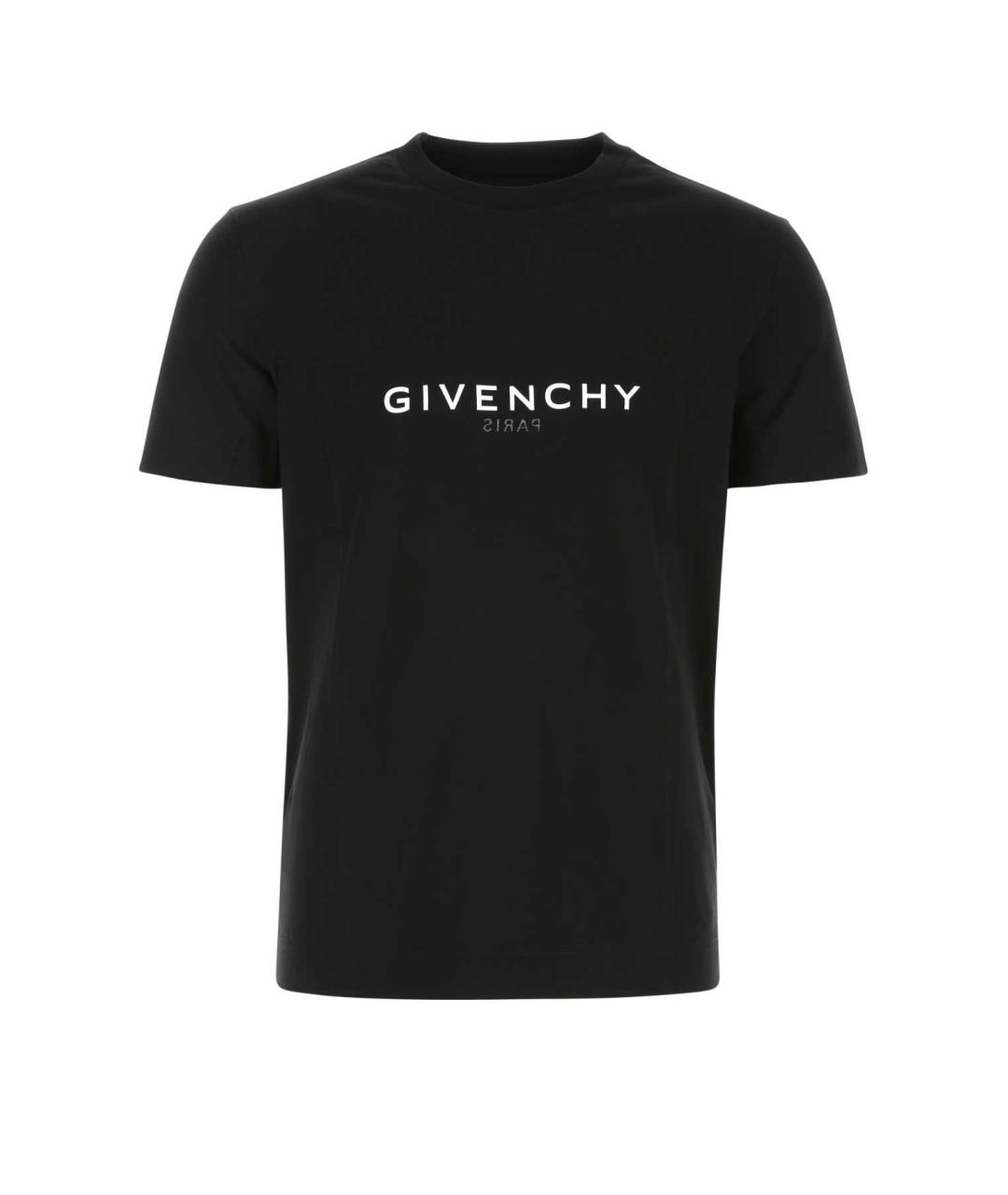 GIVENCHY Черная хлопковая футболка, фото 1