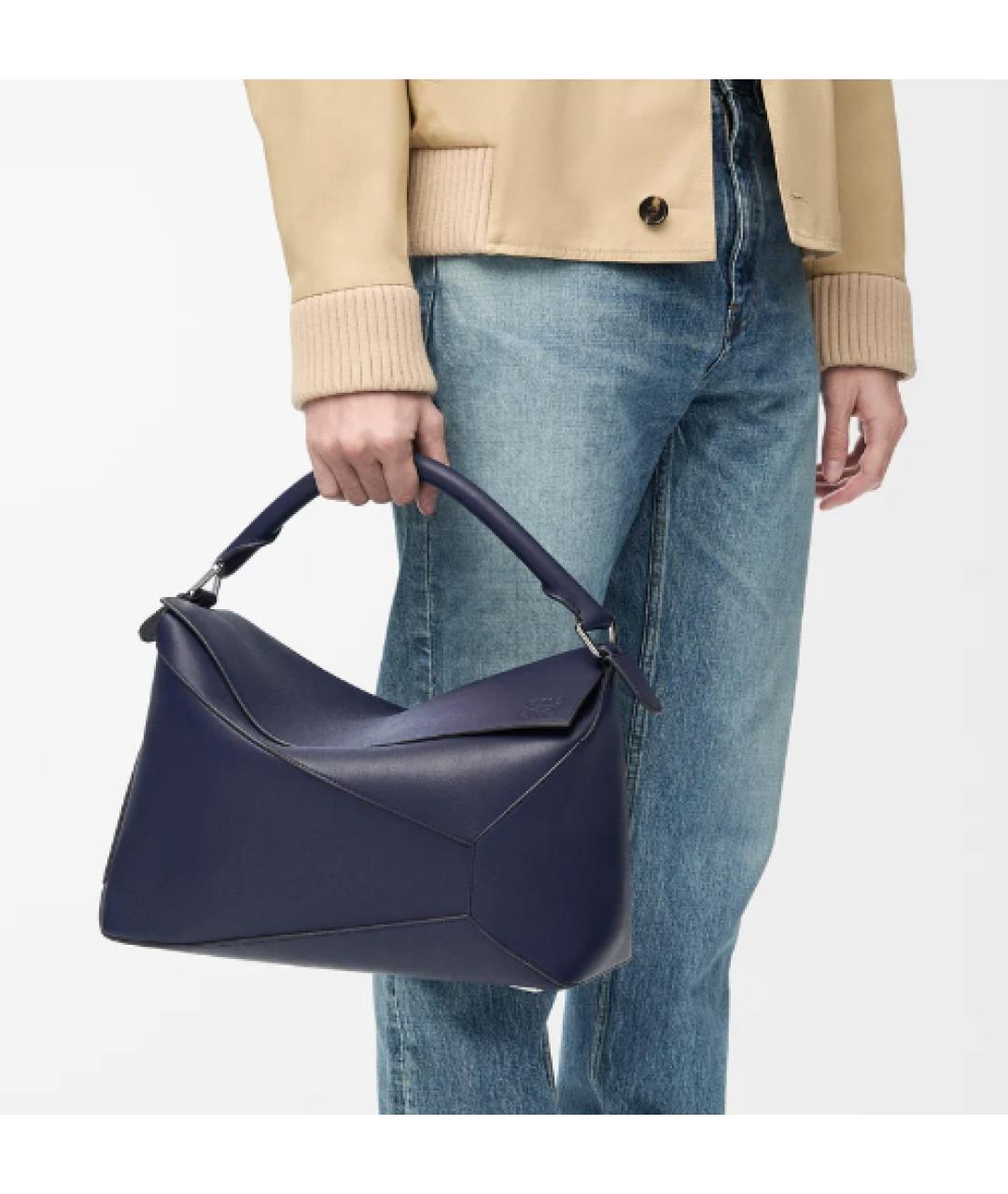 LOEWE Коричневая кожаная сумка на плечо, фото 4
