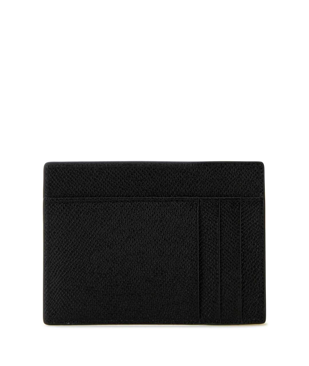 DOLCE&GABBANA Черный кожаный кардхолдер, фото 3