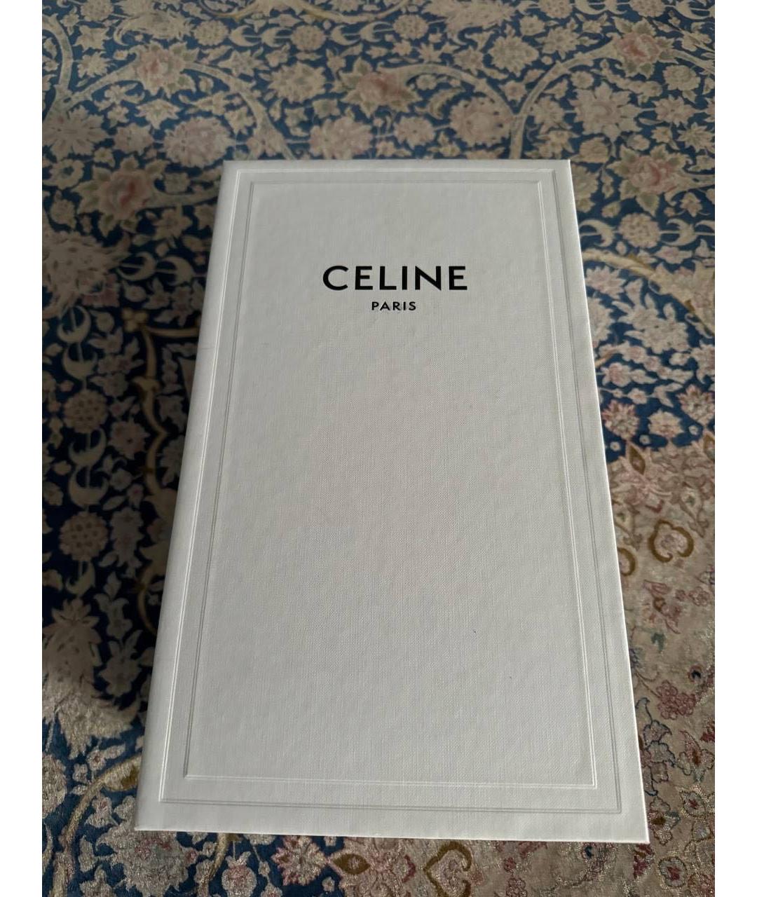 CELINE Коричневые кожаные сандалии, фото 5