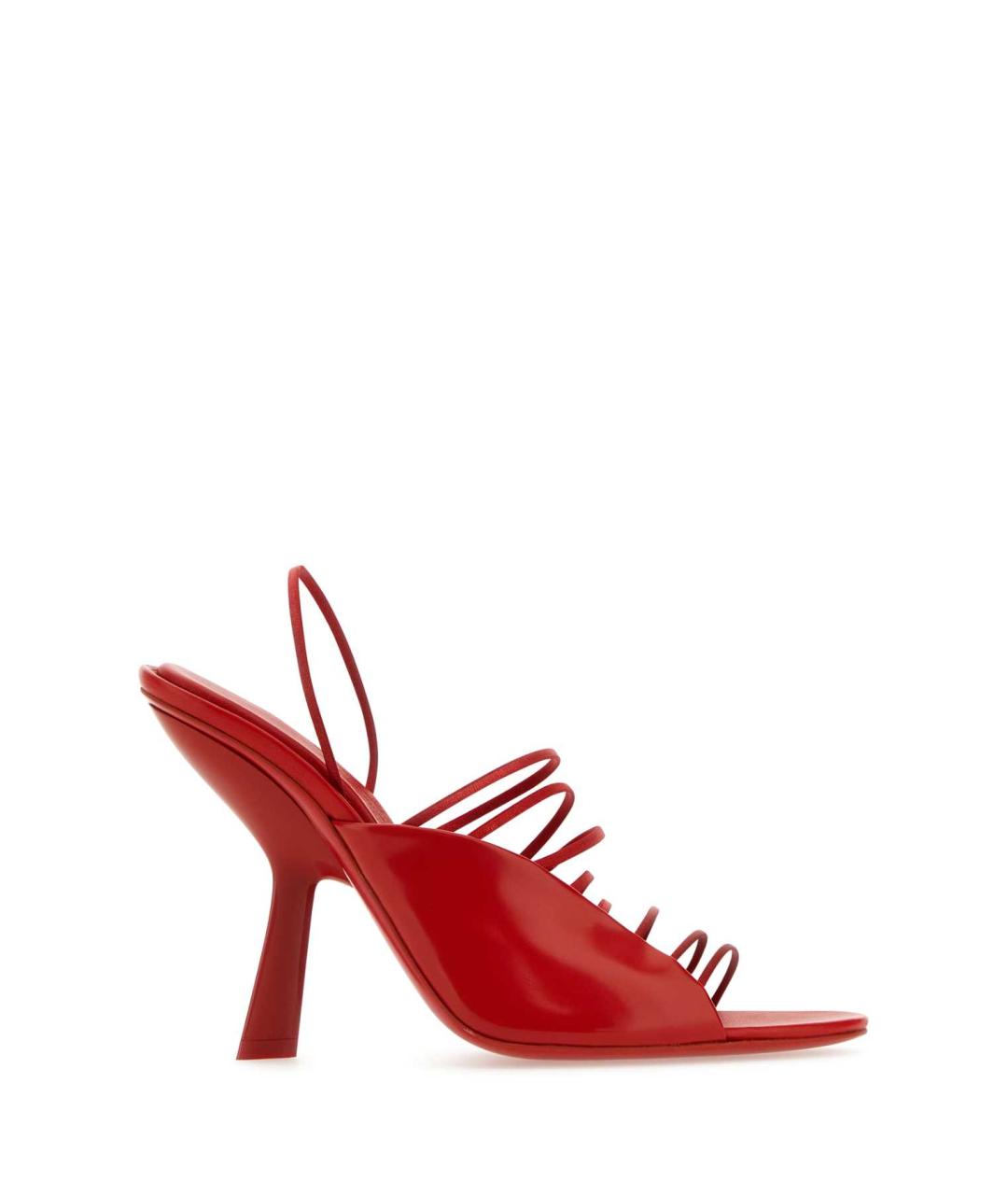 FERRAGAMO Красные кожаные босоножки, фото 1