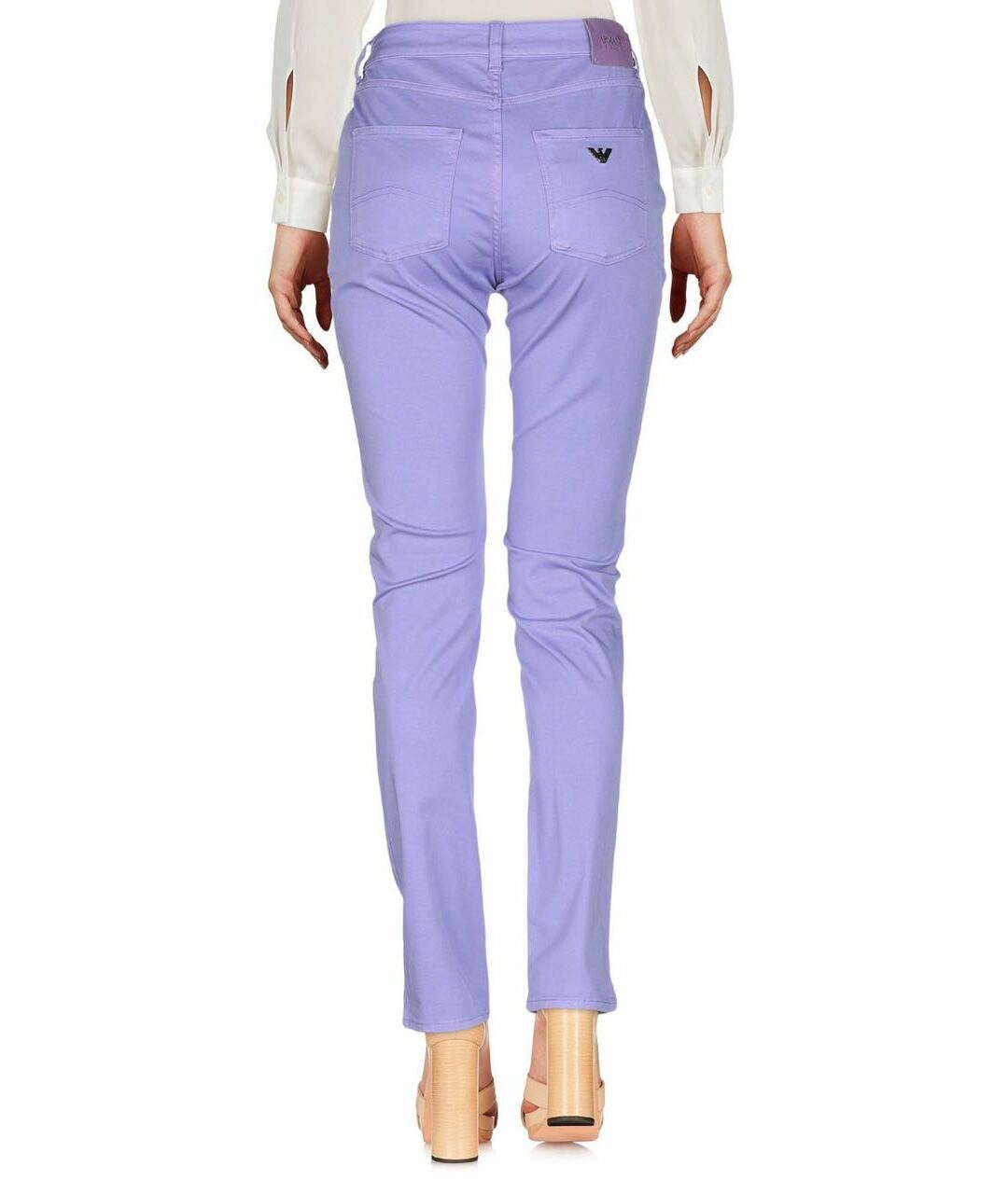 ARMANI JEANS Фиолетовые хлопковые джинсы слим, фото 2