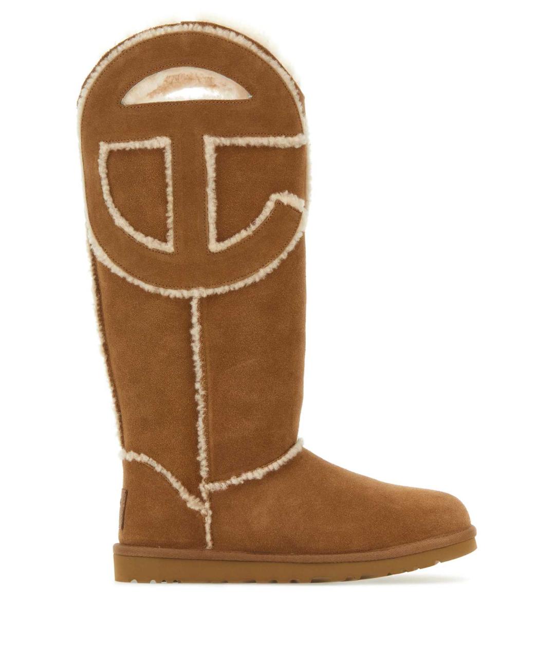 UGG AUSTRALIA Бежевые кожаные ботинки, фото 1