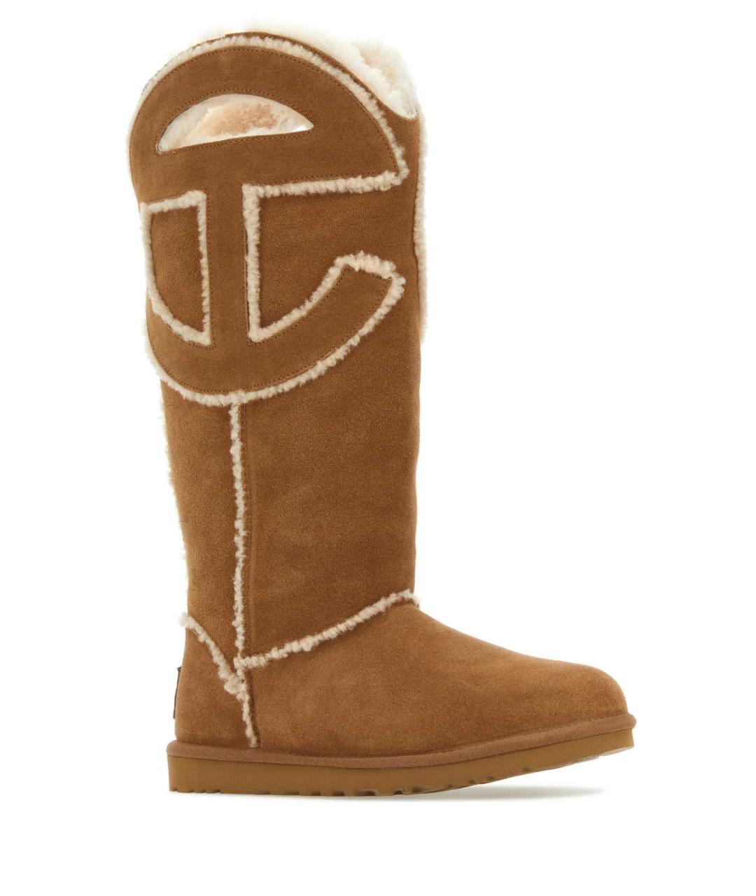 UGG AUSTRALIA Бежевые кожаные ботинки, фото 2