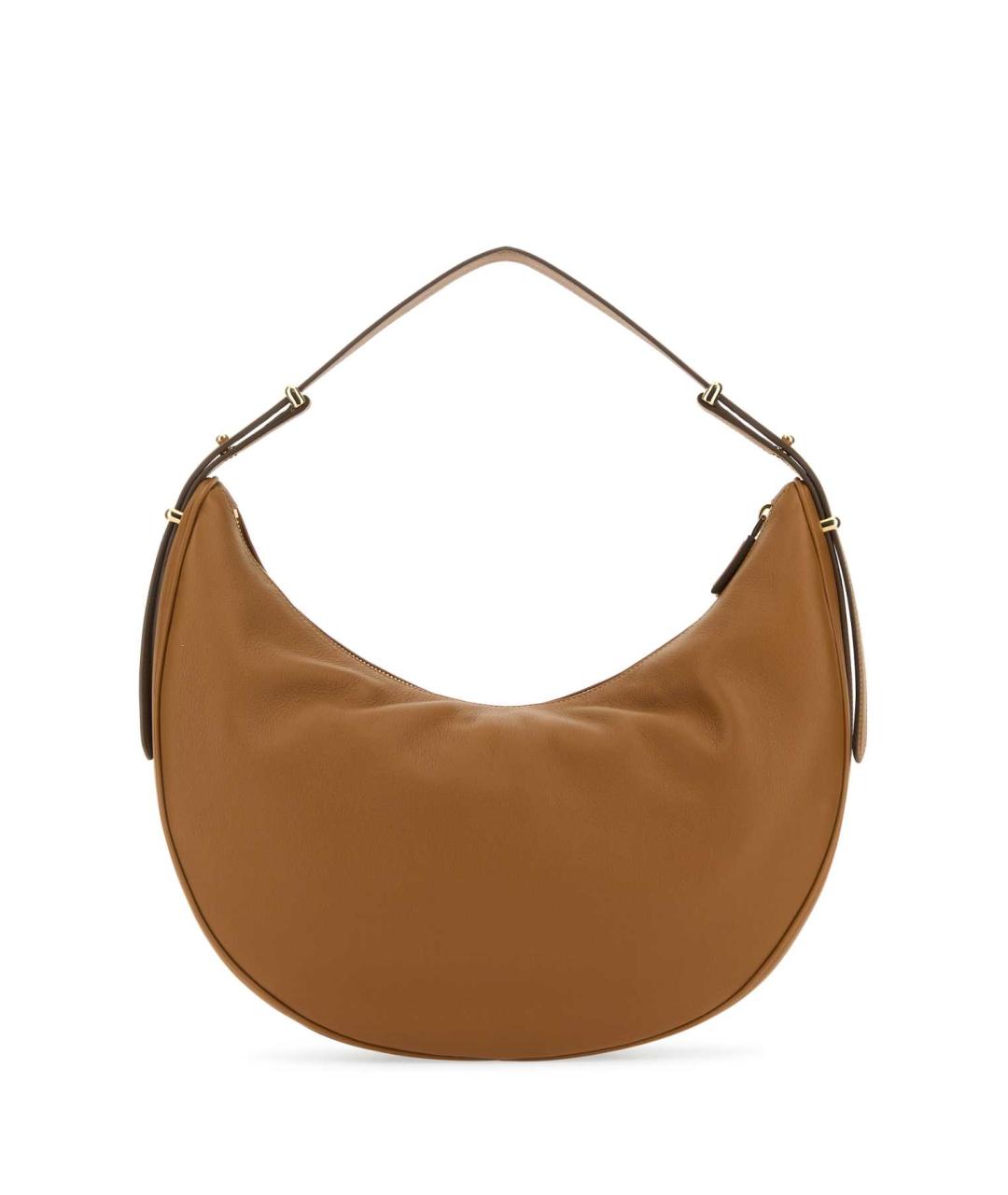 PRADA Коричневая кожаная сумка с короткими ручками, фото 3