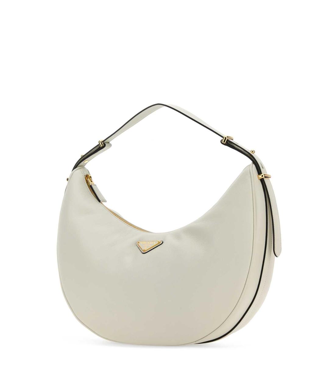 PRADA Белая кожаная сумка с короткими ручками, фото 2