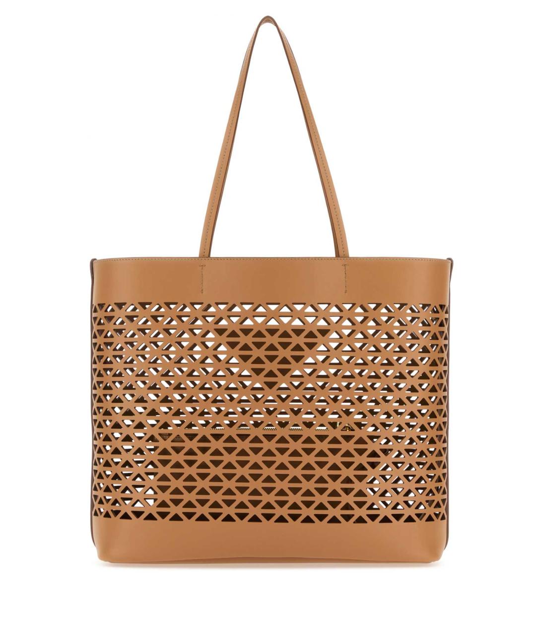 PRADA Коричневая кожаная сумка тоут, фото 3