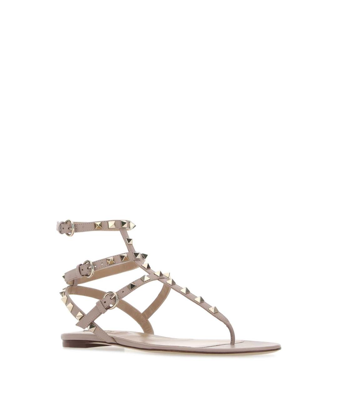 VALENTINO Розовые кожаные сандалии, фото 2