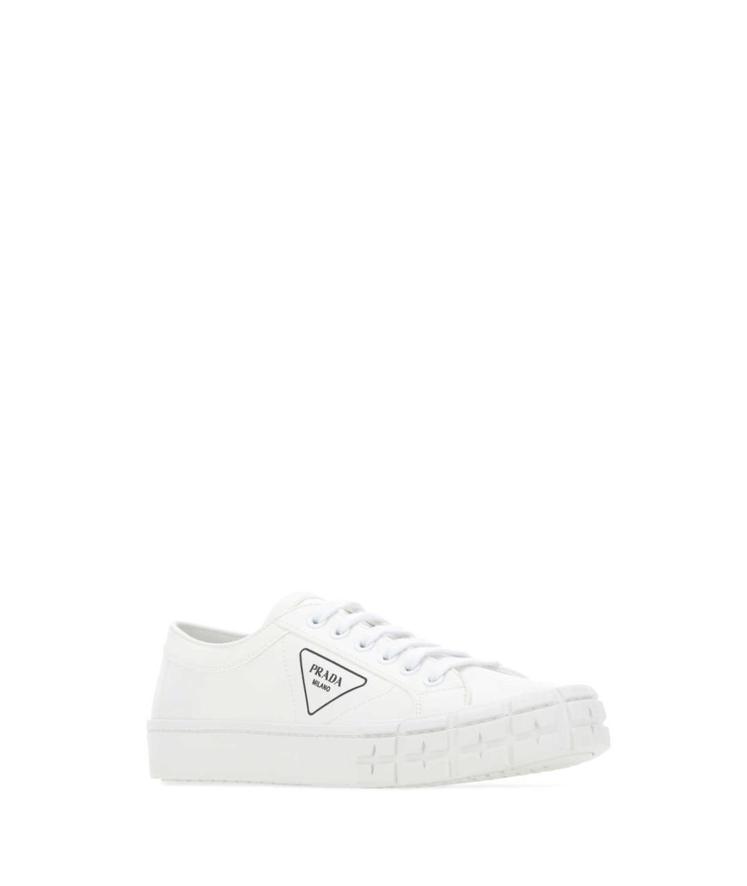 PRADA Белые низкие кроссовки / кеды, фото 2