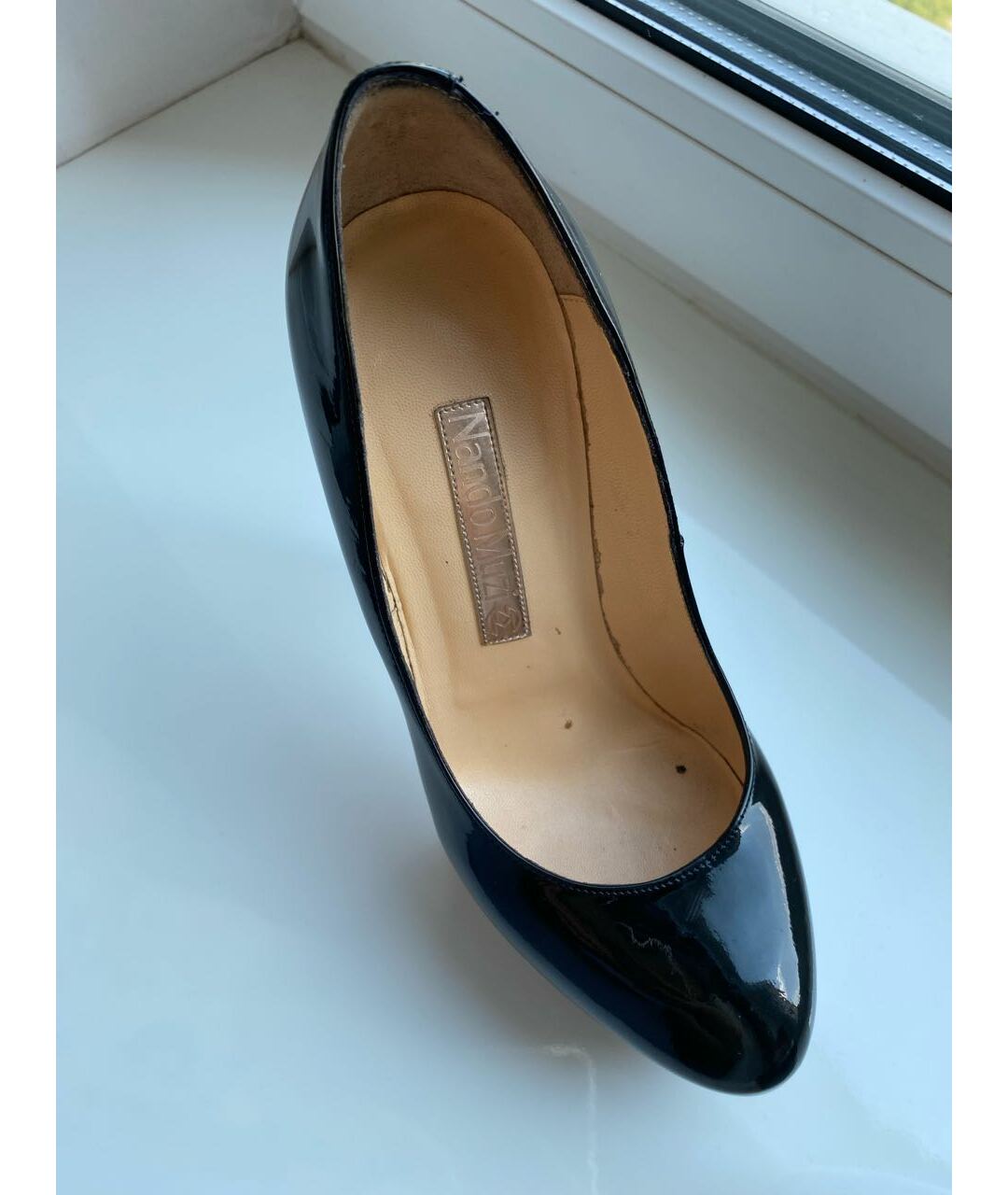 NANDO MUZI Черные туфли из лакированной кожи, фото 7