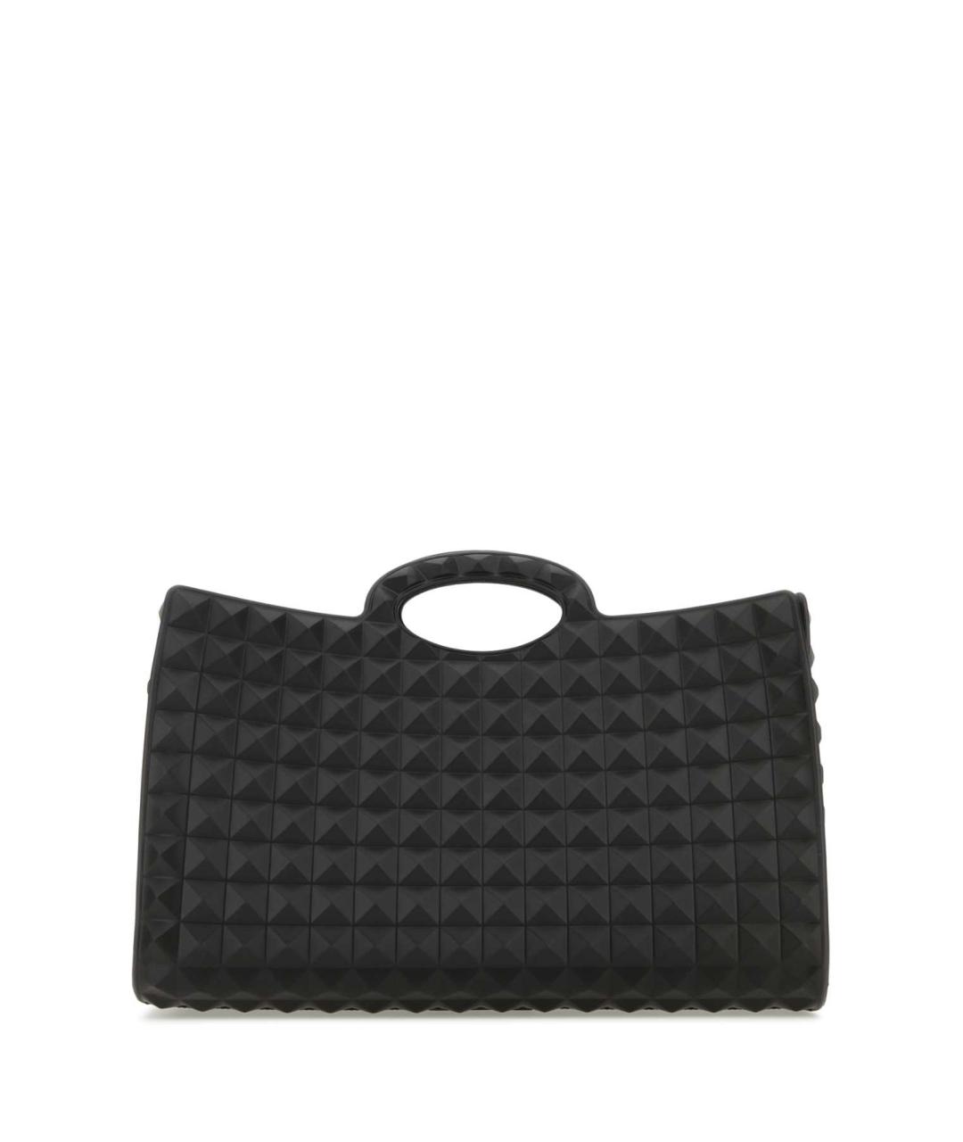 VALENTINO Черная синтетическая сумка тоут, фото 1