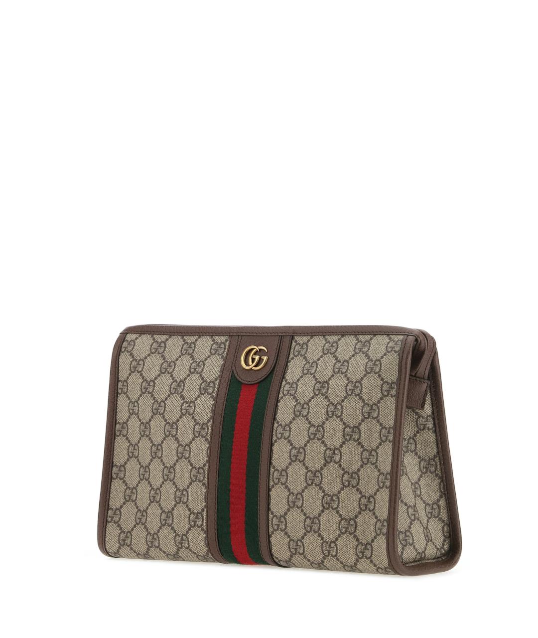 GUCCI Коричневая тканевая папка для документов, фото 2