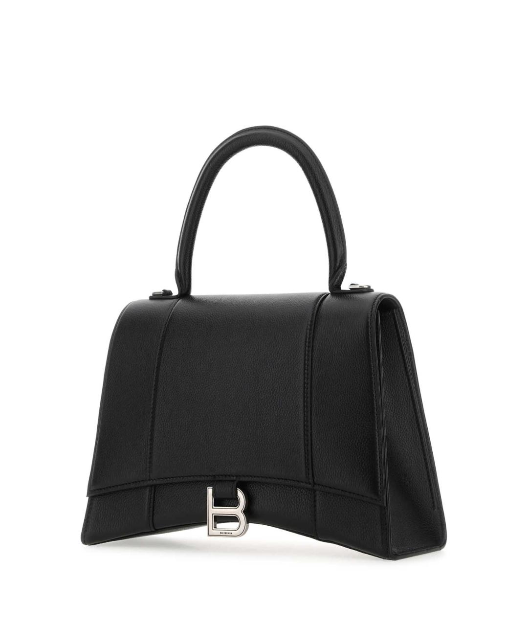 BALENCIAGA Черная кожаная сумка с короткими ручками, фото 2
