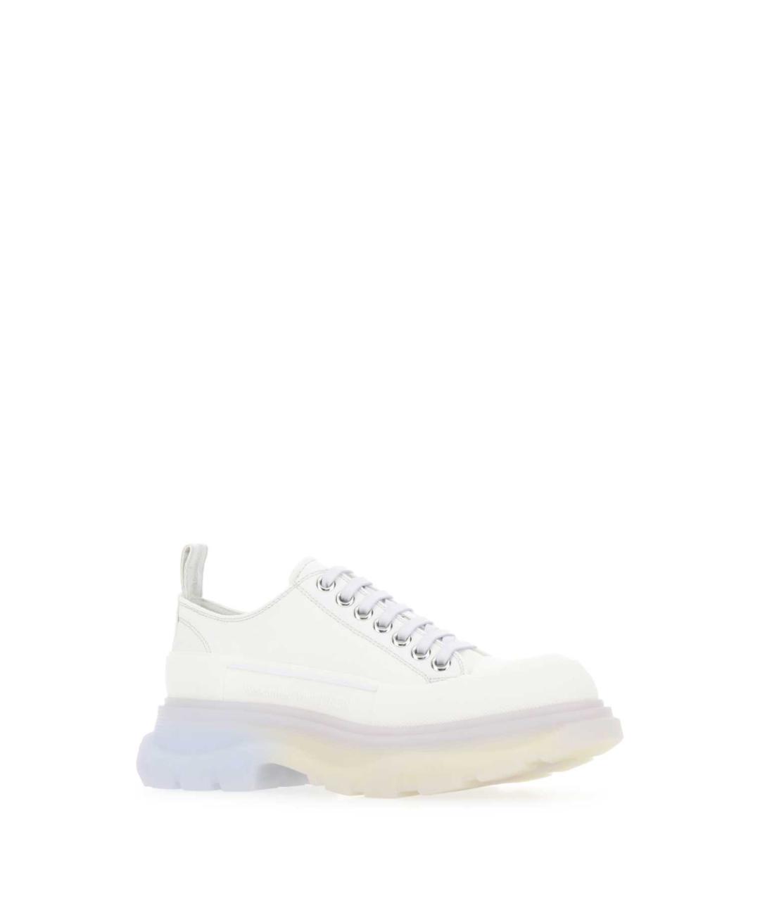 ALEXANDER MCQUEEN Белые текстильные кроссовки, фото 2