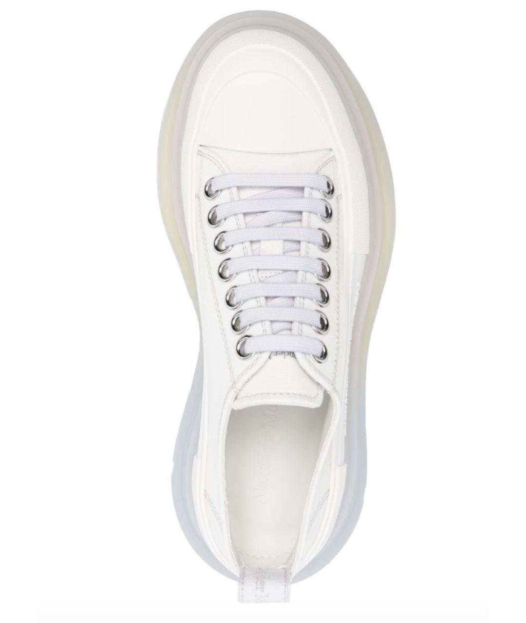 ALEXANDER MCQUEEN Белые текстильные кроссовки, фото 3