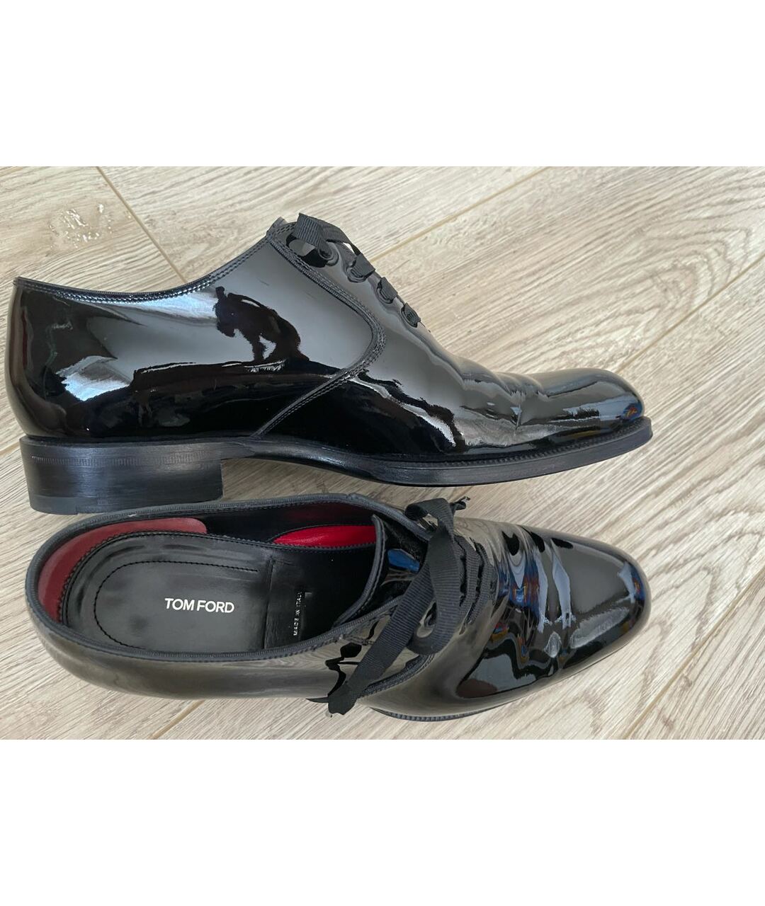 TOM FORD Черные туфли из лакированной кожи, фото 7