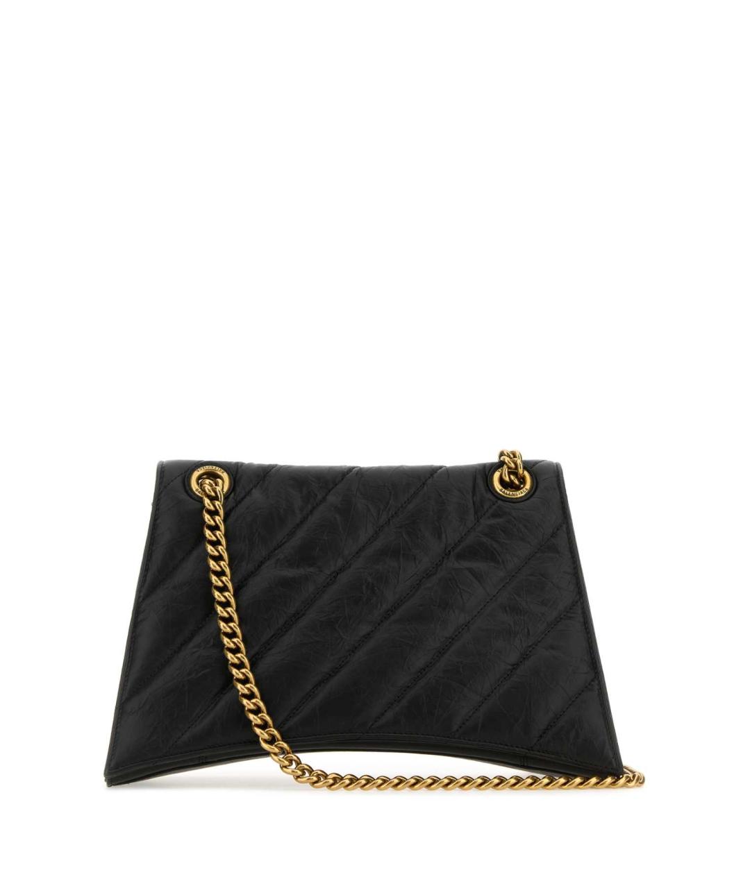 BALENCIAGA Черная кожаная сумка через плечо, фото 3