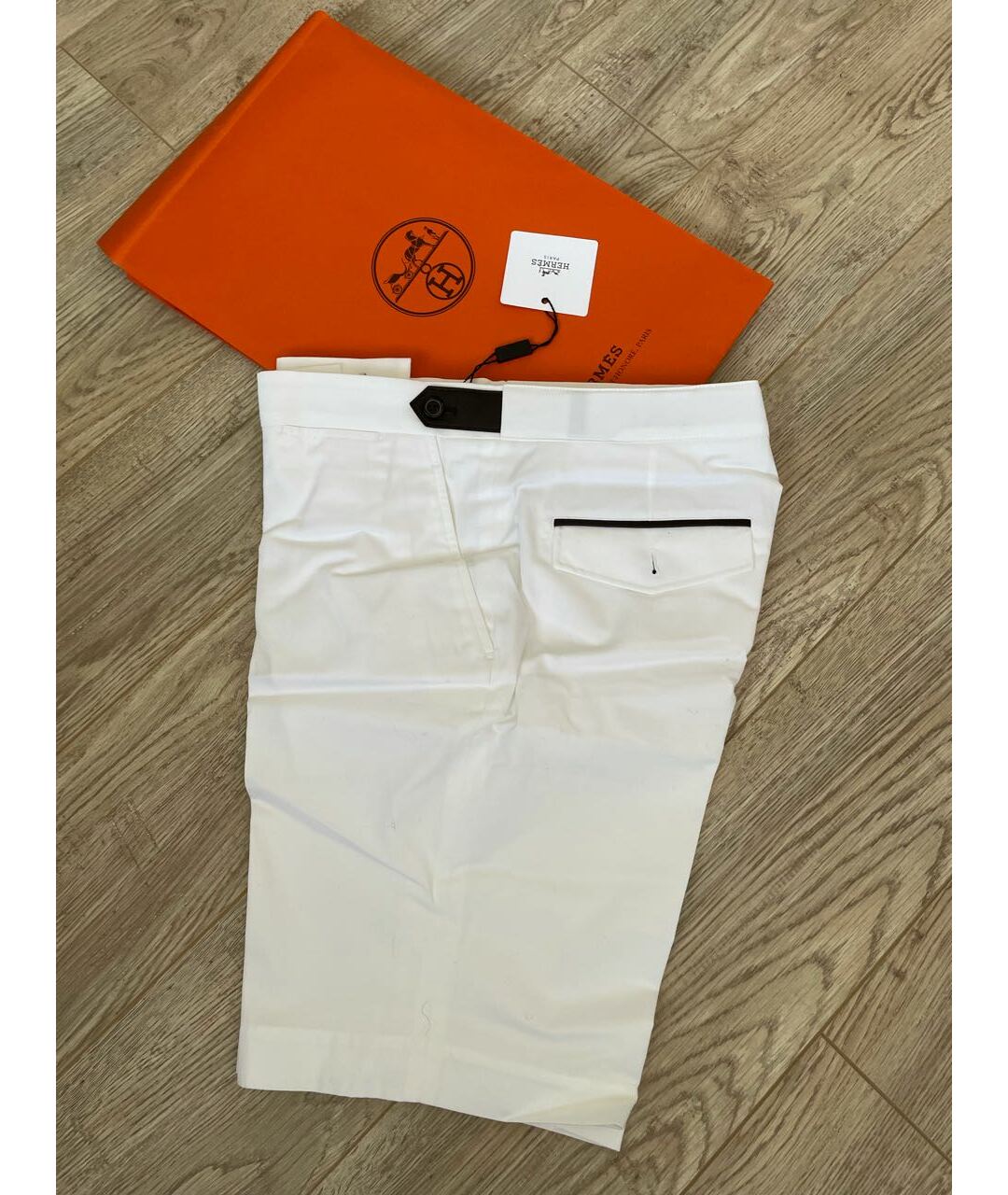 HERMES PRE-OWNED Белые хлопковые шорты, фото 3