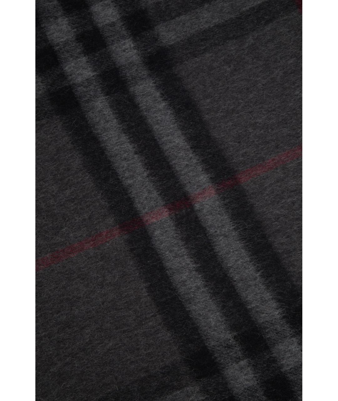 BURBERRY Серый кашемировый шарф, фото 3