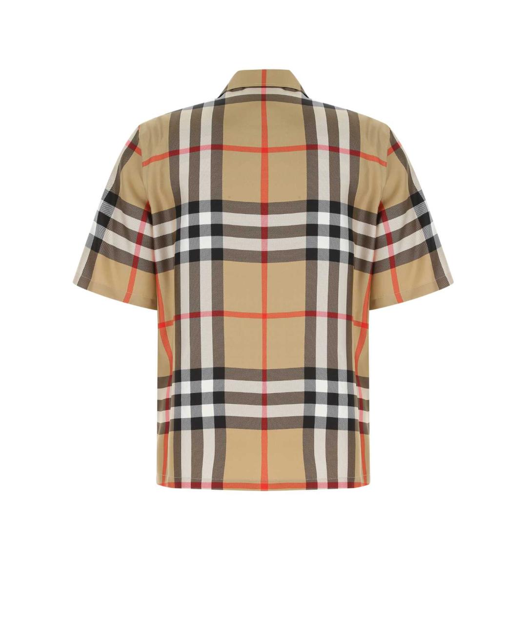 BURBERRY Бежевая шелковая кэжуал рубашка, фото 2