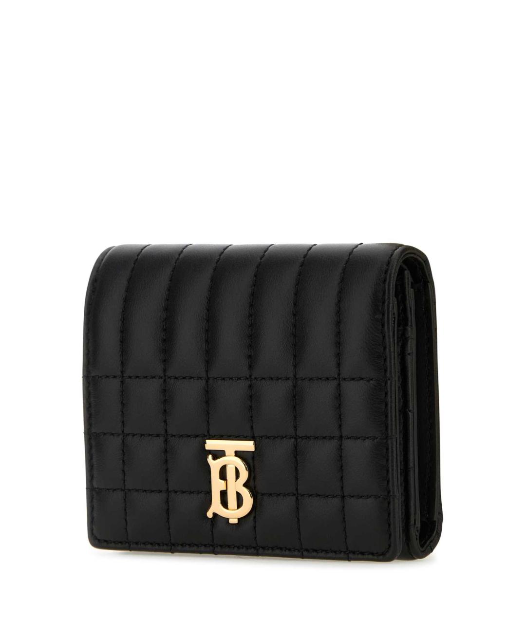 BURBERRY Черный кожаный кошелек, фото 2